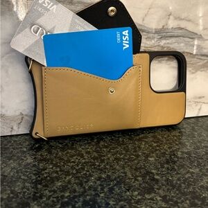 Bandolier Beige iPhone 16 pro max Case with Card Slot